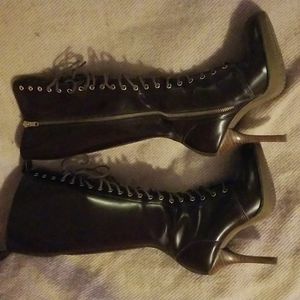 Dr Martens oxblood stiletto boots UK 3